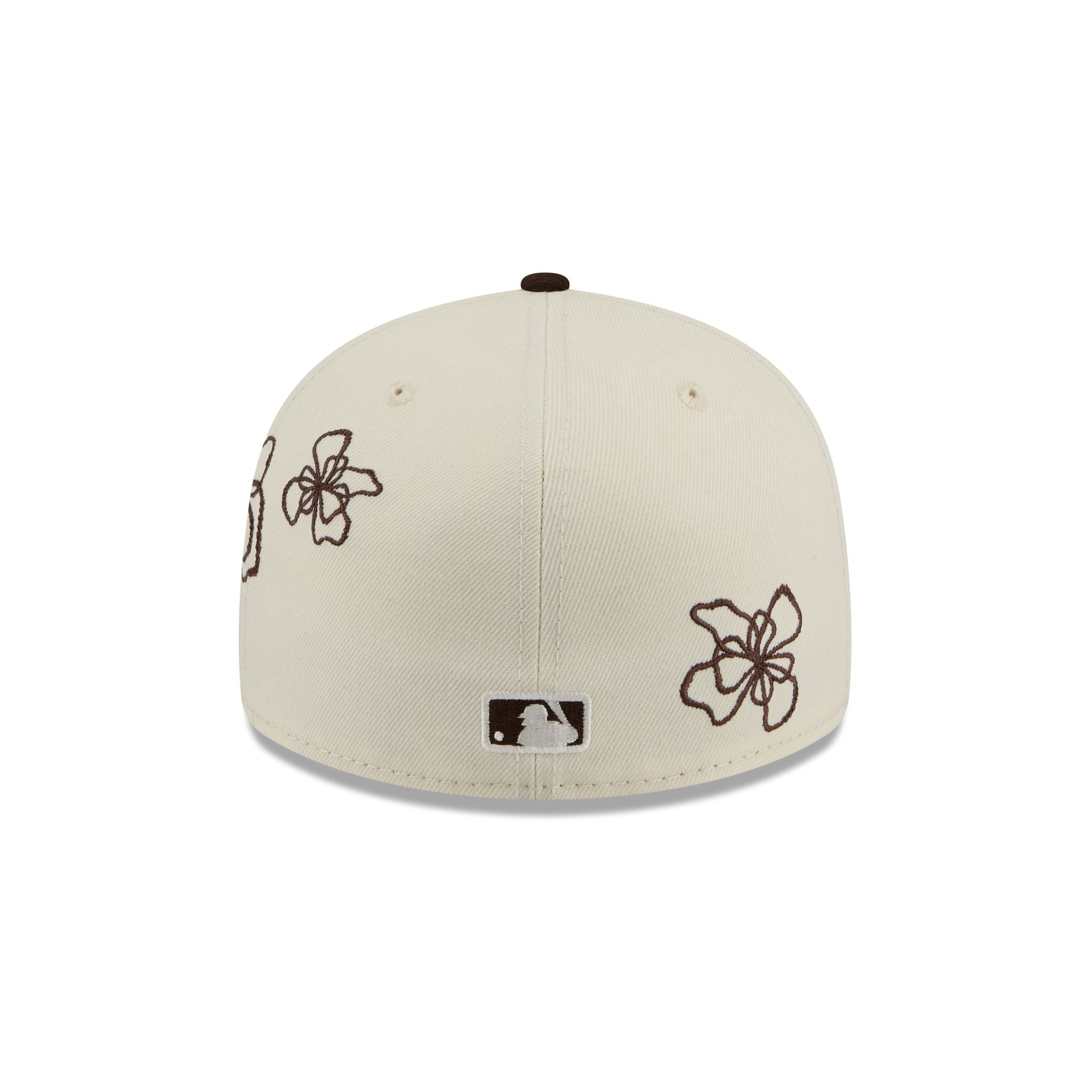 San Diego Padres Floral Outline 59FIFTY Fitted Hat