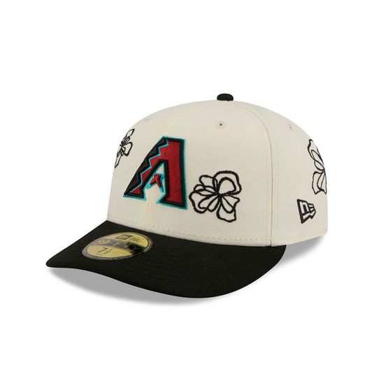 Arizona Diamondbacks Floral Outline 59FIFTY Fitted Hat - New Era Cap