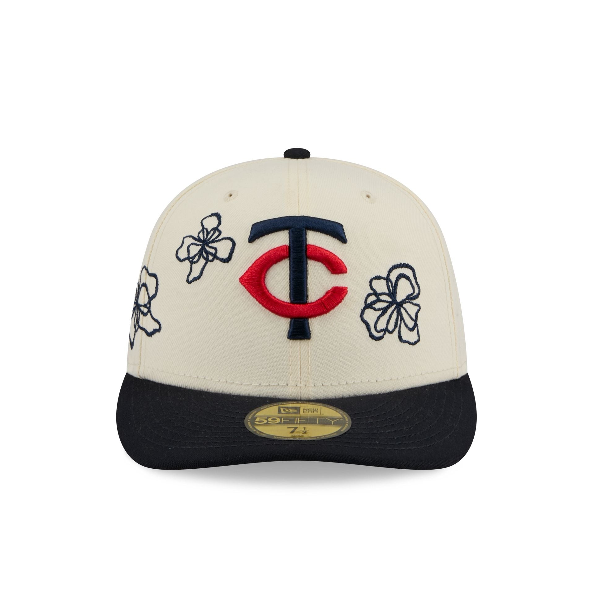 Minnesota Twins Floral Outline 59FIFTY Fitted Hat