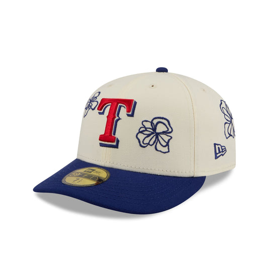 Texas Rangers Floral Outline 59FIFTY Fitted Hat - New Era Cap