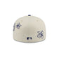 Texas Rangers Floral Outline 59FIFTY Fitted Hat