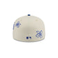 Chicago Cubs Floral Outline 59FIFTY Fitted Hat
