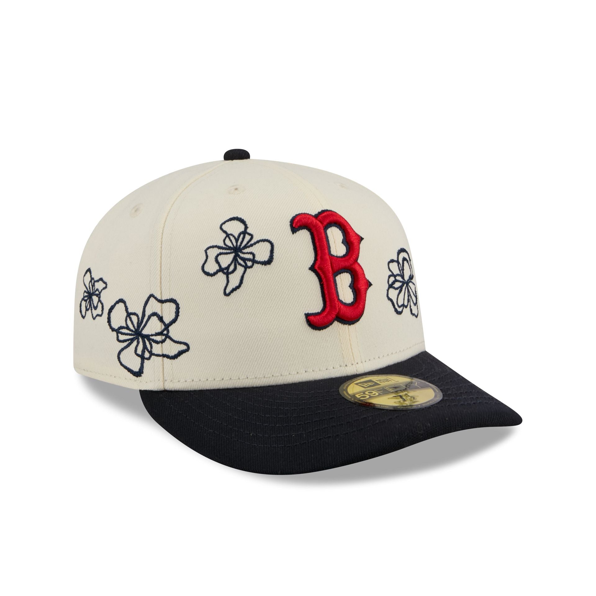 Boston Red Sox Floral Outline 59FIFTY Fitted Hat