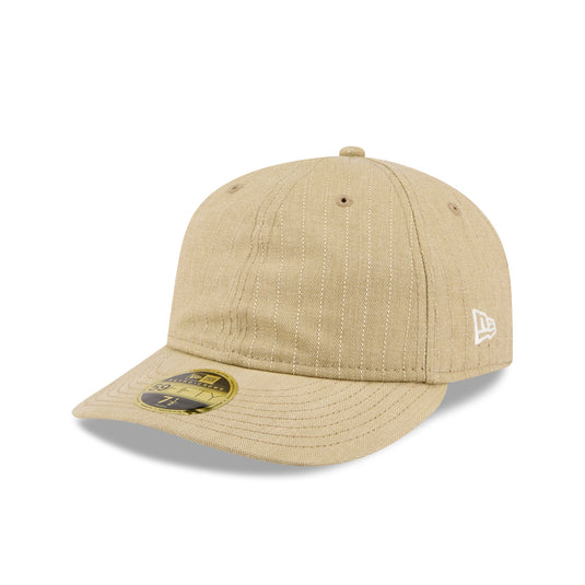 New Era Cap Herringbone Tan Retro Crown 59FIFTY Fitted Hat - New Era Cap