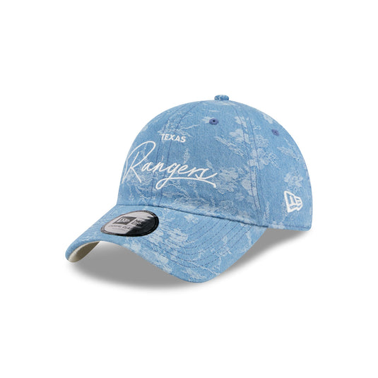Texas Rangers Blue Leaves Casual Classic Adjustable Hat - New Era Cap