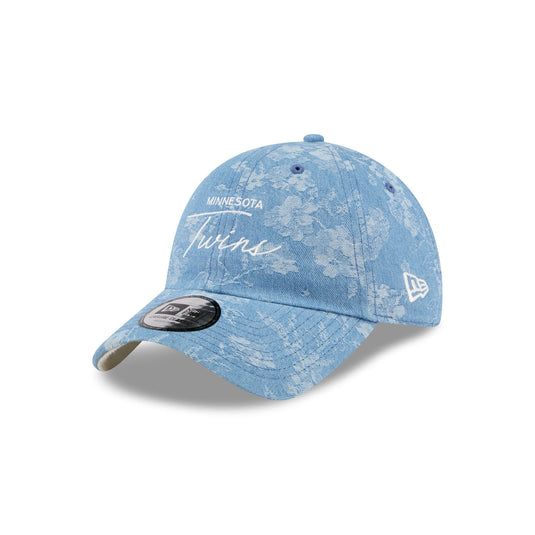 Minnesota Twins Blue Leaves Casual Classic Adjustable Hat - New Era Cap