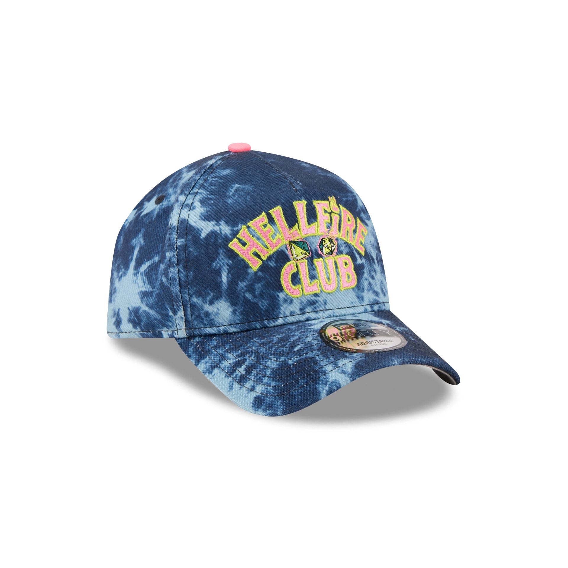 Stranger Things Hellfire Club Tie Dye 9FORTY A-Frame Snapback Hat
