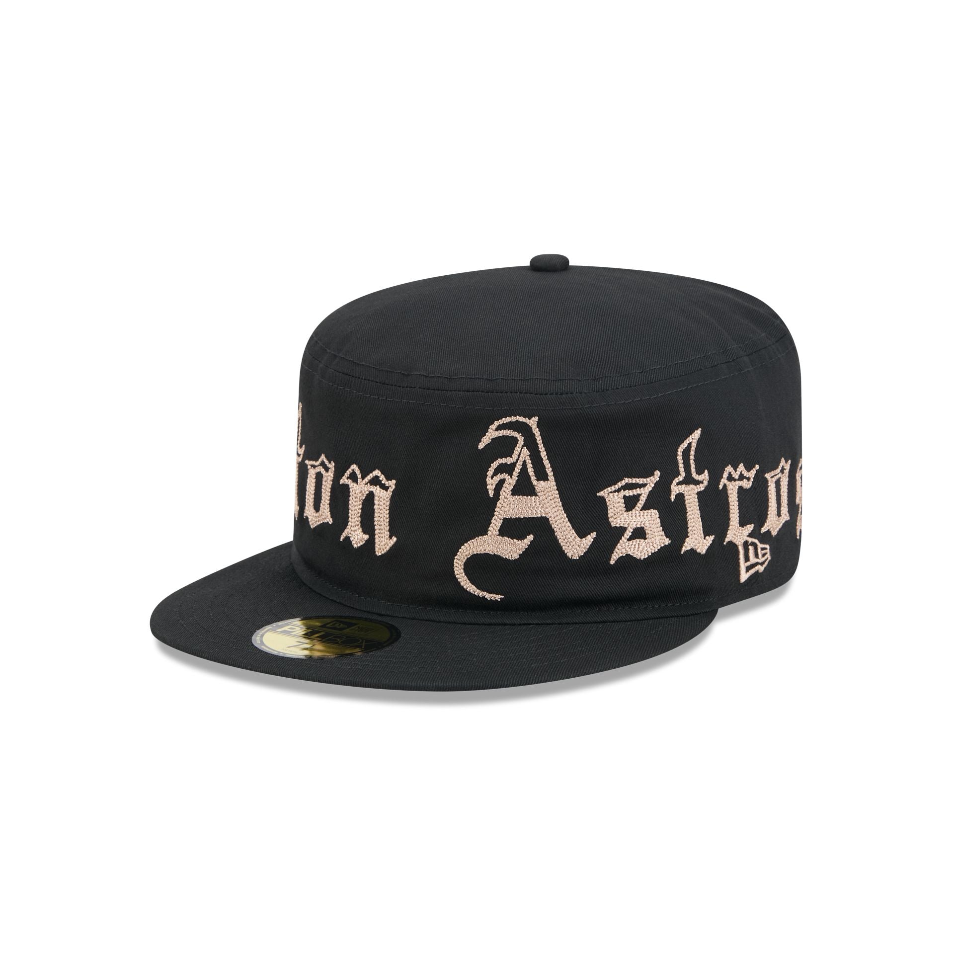 Houston Astros Gothic Lettering Pillbox Hat