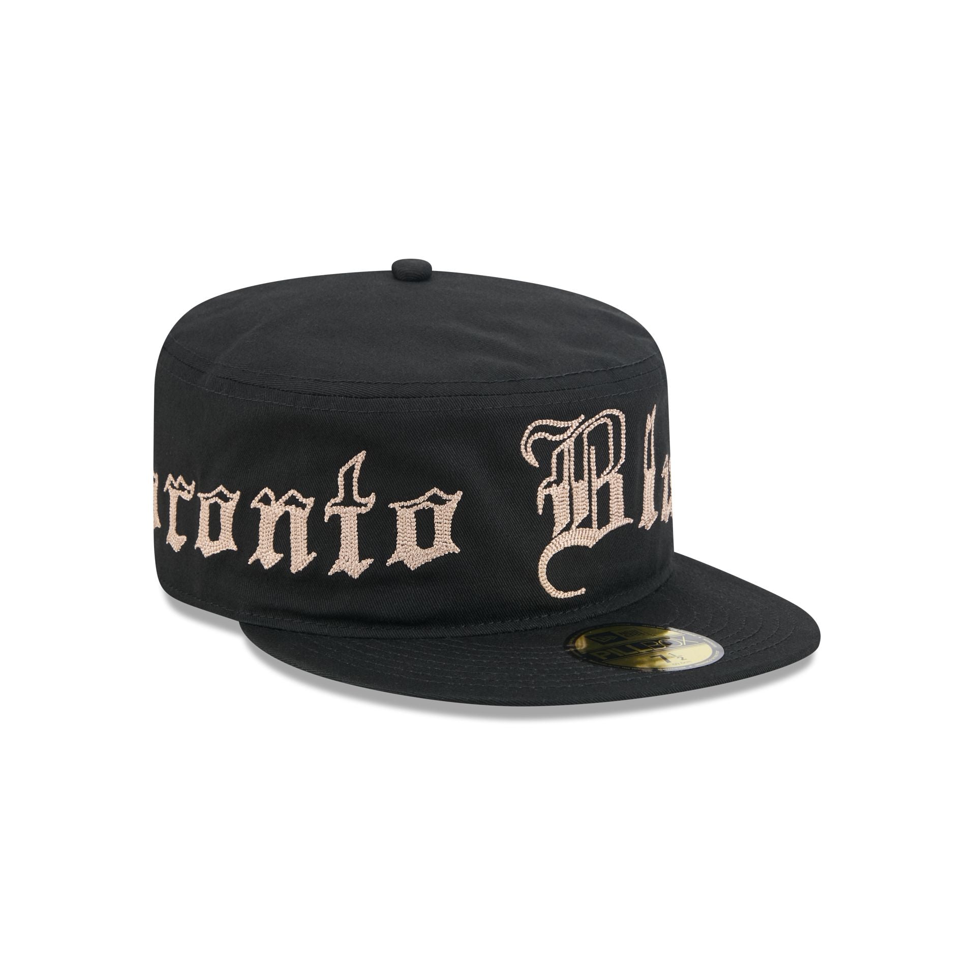 Toronto Blue Jays Gothic Lettering Pillbox Hat