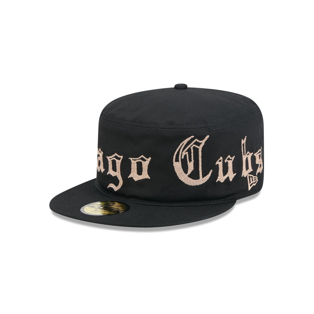 Chicago Cubs Gothic Lettering Pillbox Hat