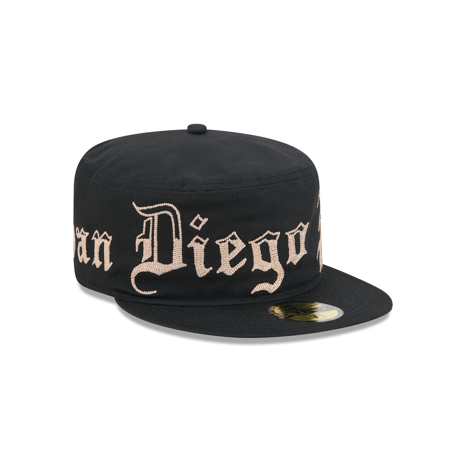 San Diego Padres Gothic Lettering Pillbox Hat