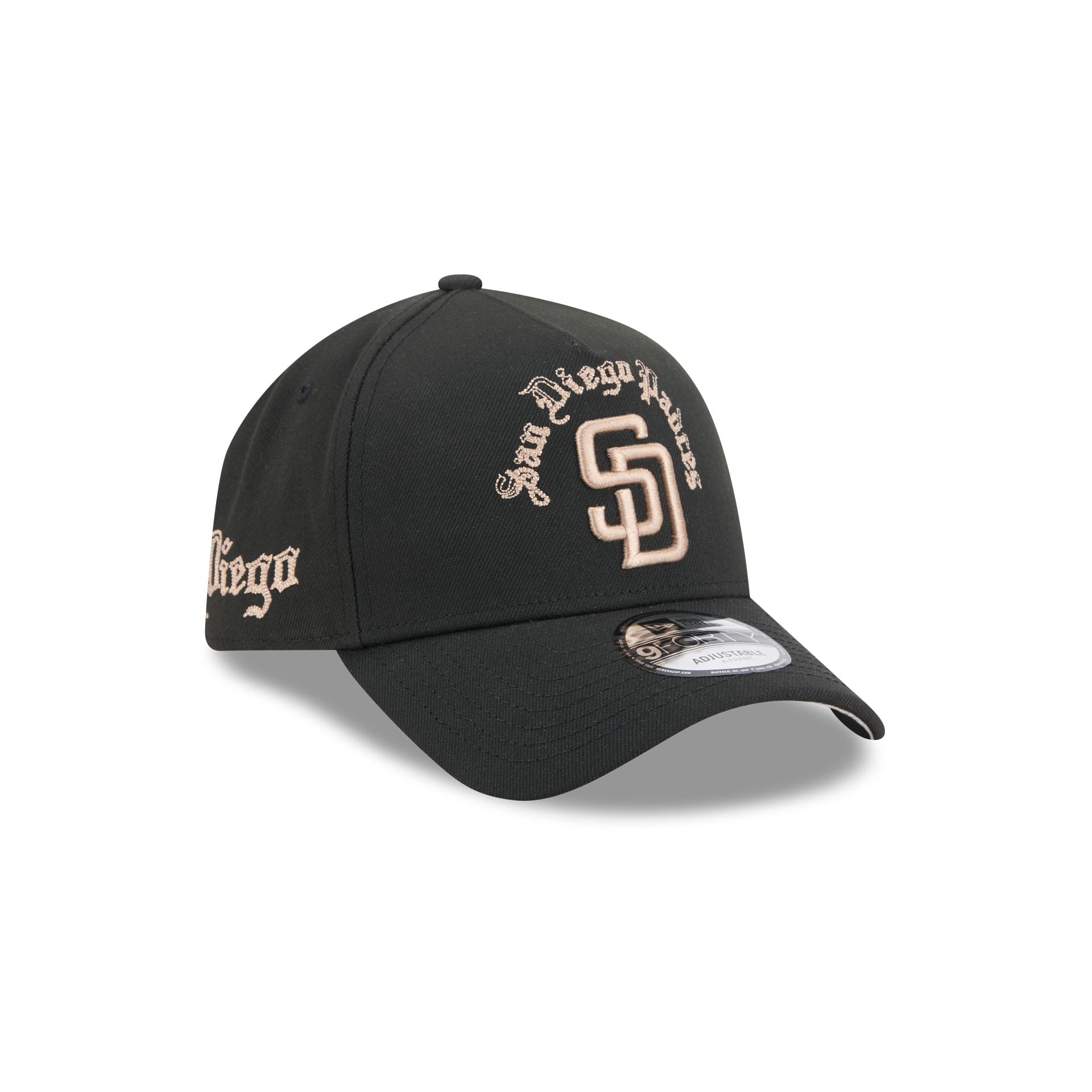 帽子 NEW ERA 9FORTY Padres CAP San Diego Padres Gothic Lettering 9FORTY A-Frame Snapback Hat