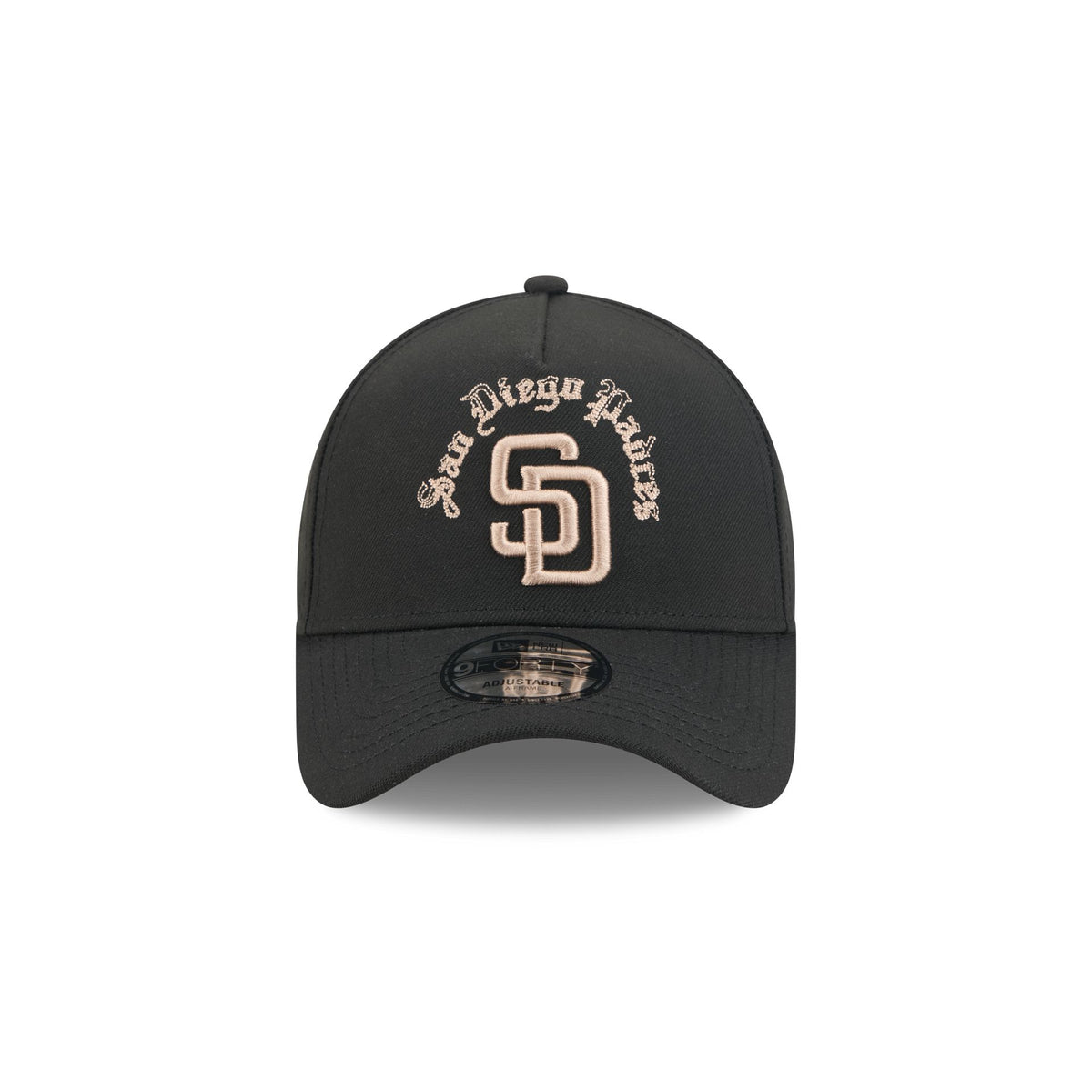 San Diego Padres Gothic Lettering 9FORTY A-Frame Snapback Hat
