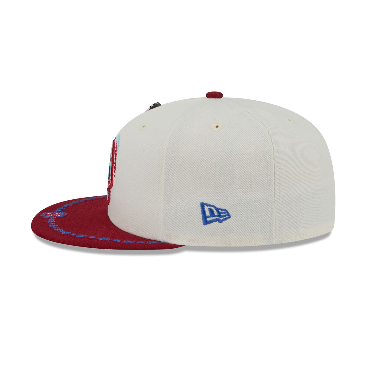 Atlanta Braves Day of the Dead Chrome White 59FIFTY Fitted Hat