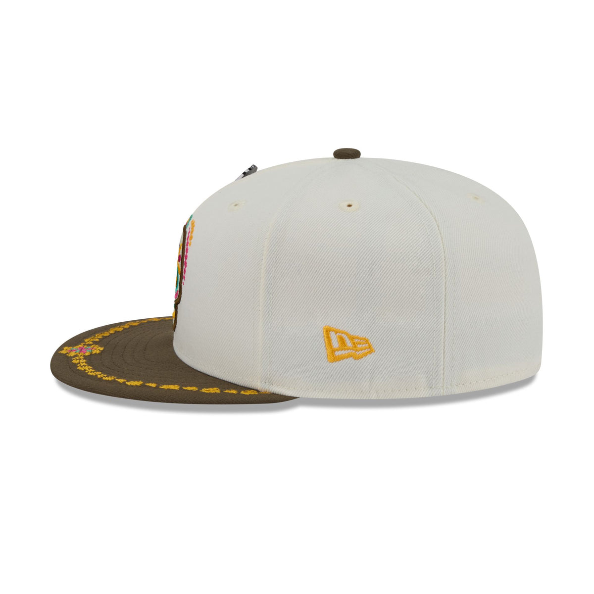 San Diego Padres Day of the Dead Chrome White 59FIFTY Fitted Hat