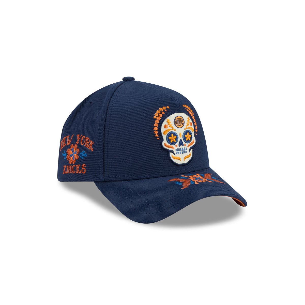 New York Knicks Day of the Dead 9FORTY A-Frame Snapback Hat