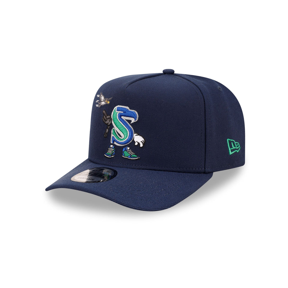 Seattle Seahawks Cartoon 9FIFTY A-Frame Snapback Hat