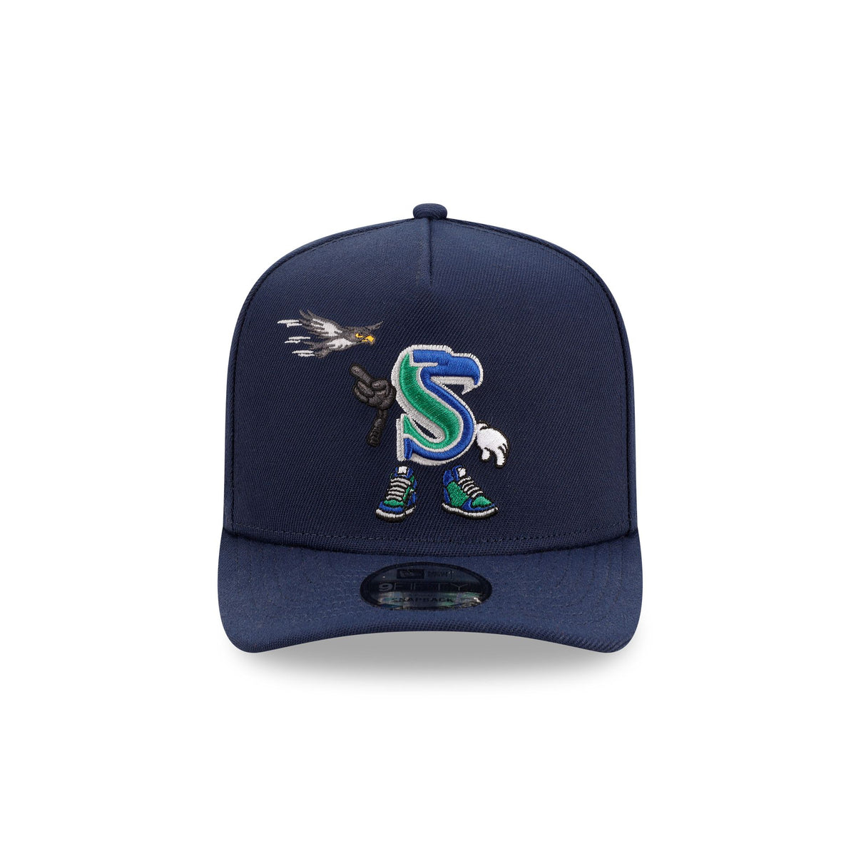 Seattle Seahawks Cartoon 9FIFTY A-Frame Snapback Hat