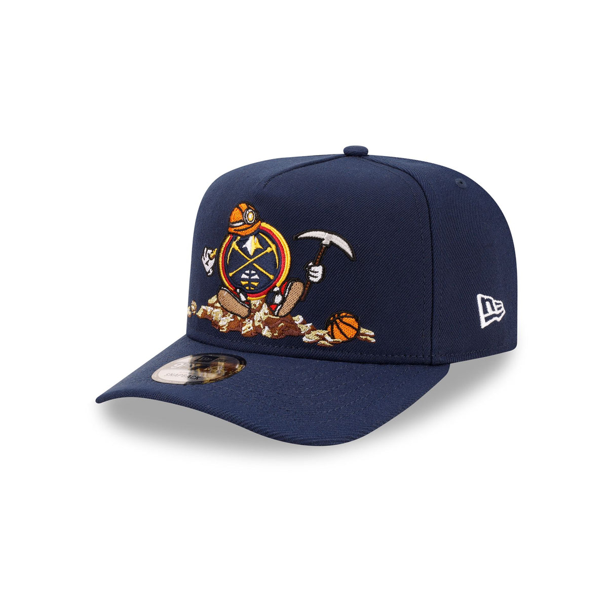 Denver Nuggets Cartoon 9FIFTY A-Frame Snapback Hat