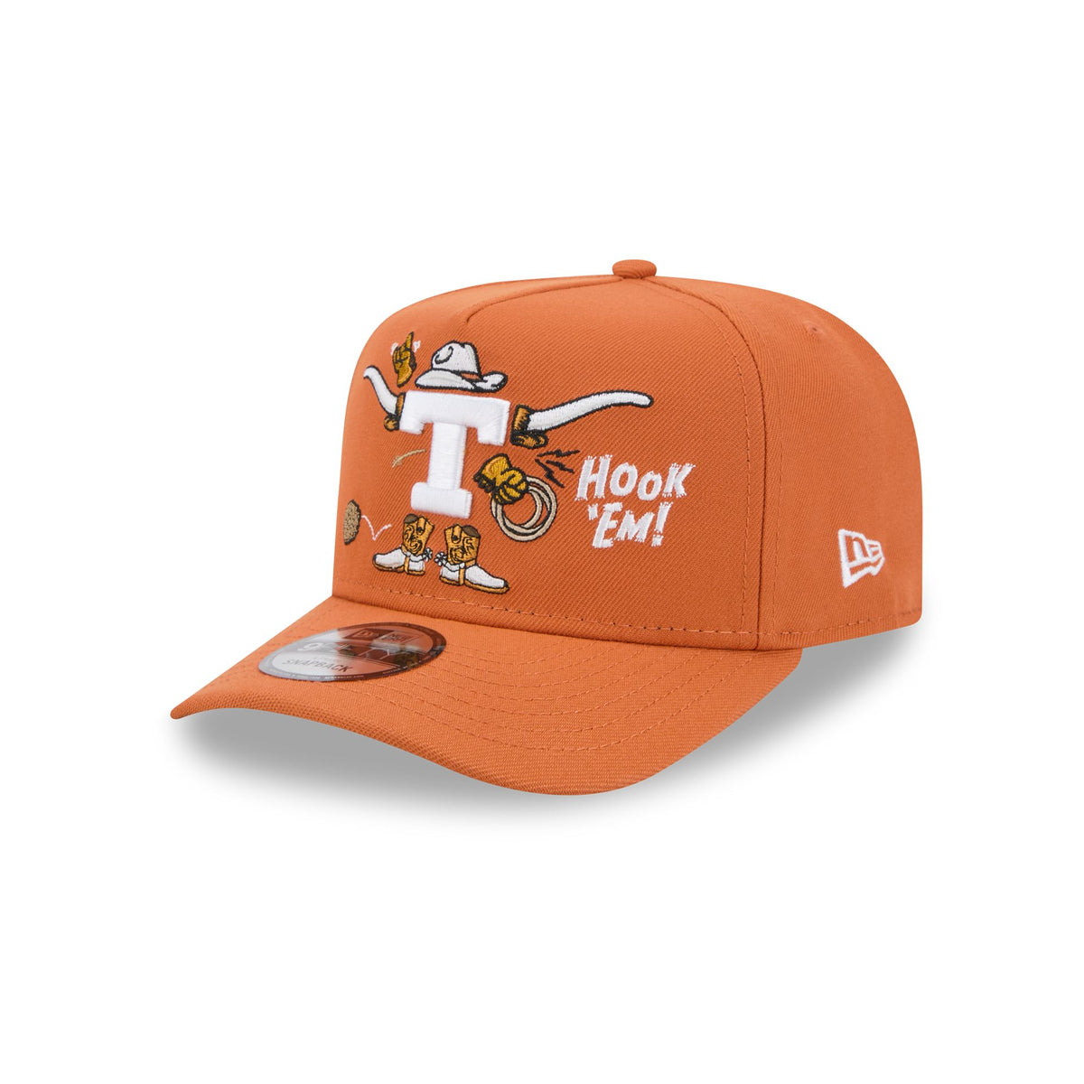 Texas Longhorns Cartoon 9FIFTY A-Frame Snapback Hat