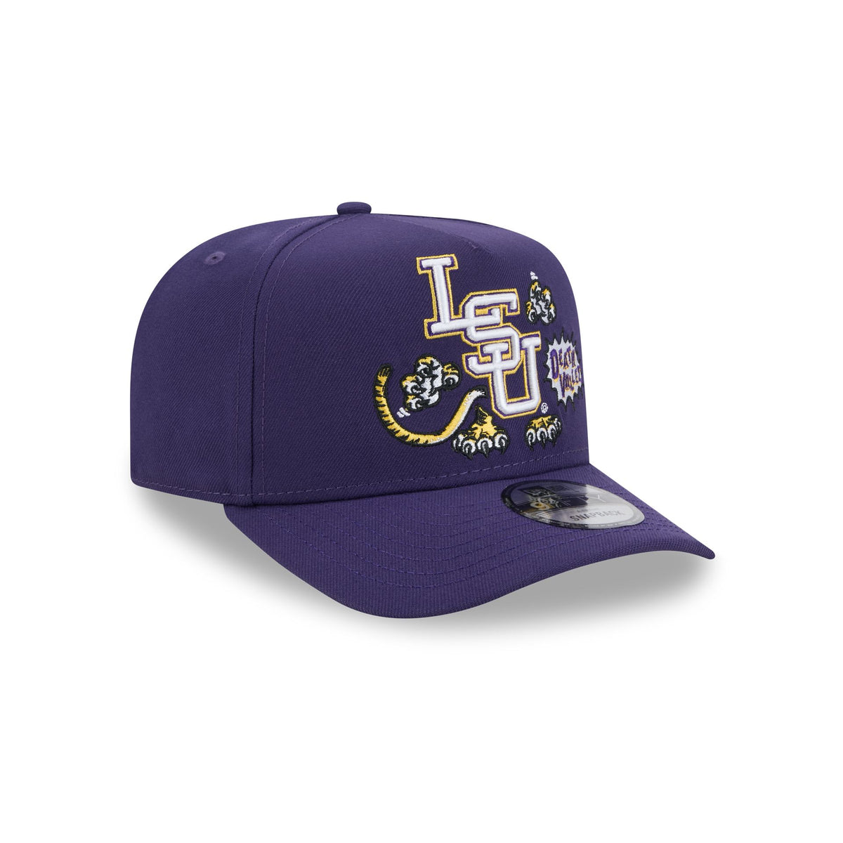 LSU Tigers Cartoon 9FIFTY A-Frame Snapback Hat