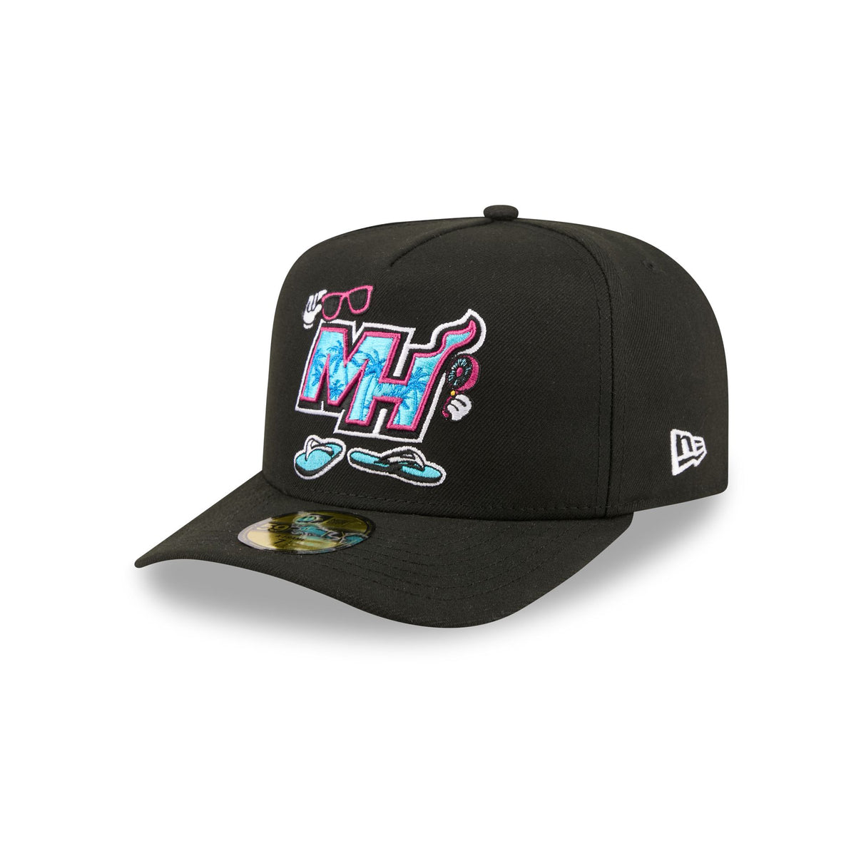 Miami Heat Cartoon 59FIFTY A-Frame Fitted Hat