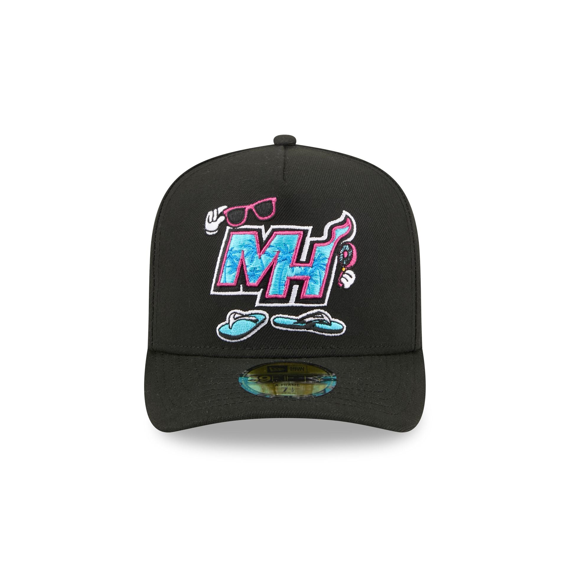 Miami Heat Cartoon 59FIFTY A-Frame Fitted Hat