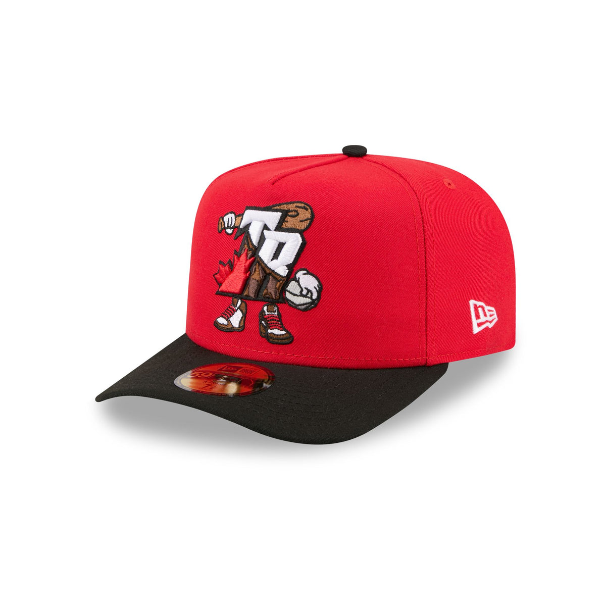 Toronto Raptors Cartoon 59FIFTY A-Frame Fitted Hat