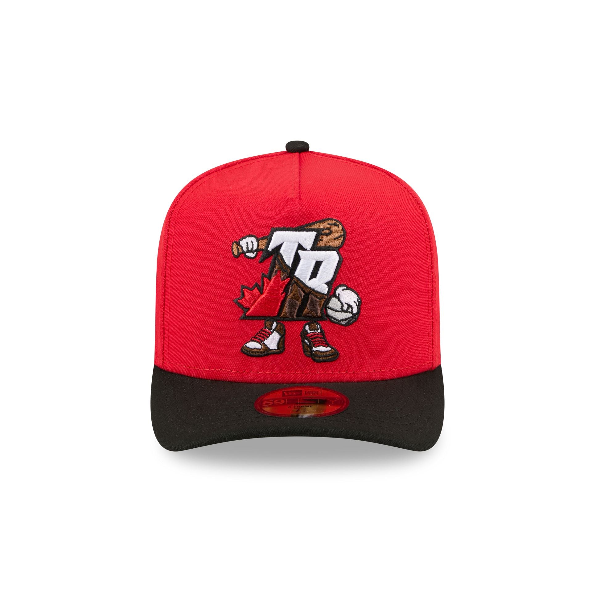 Toronto Raptors Cartoon 59FIFTY A-Frame Fitted Hat
