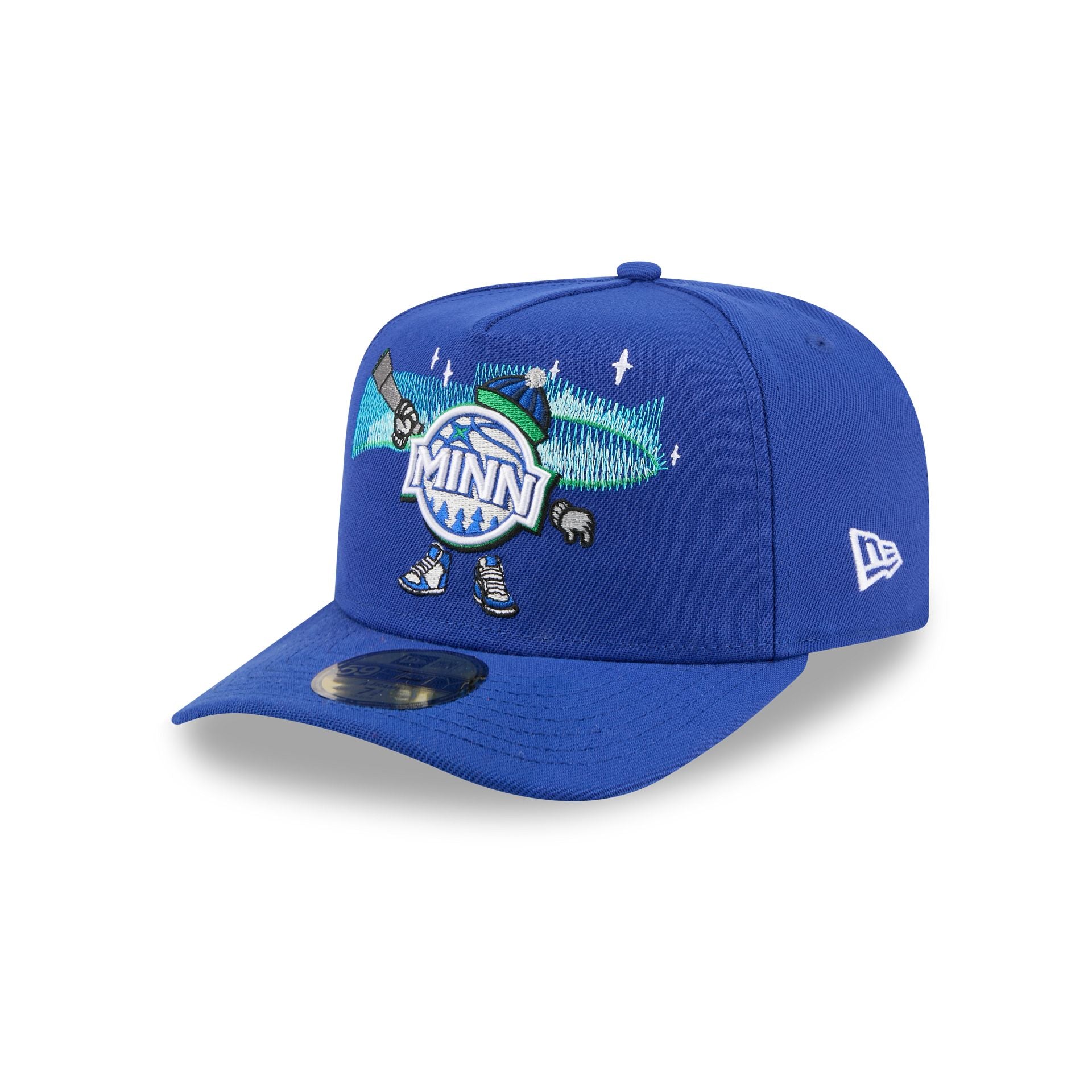 Minnesota Timberwolves Cartoon 59FIFTY A-Frame Fitted Hat