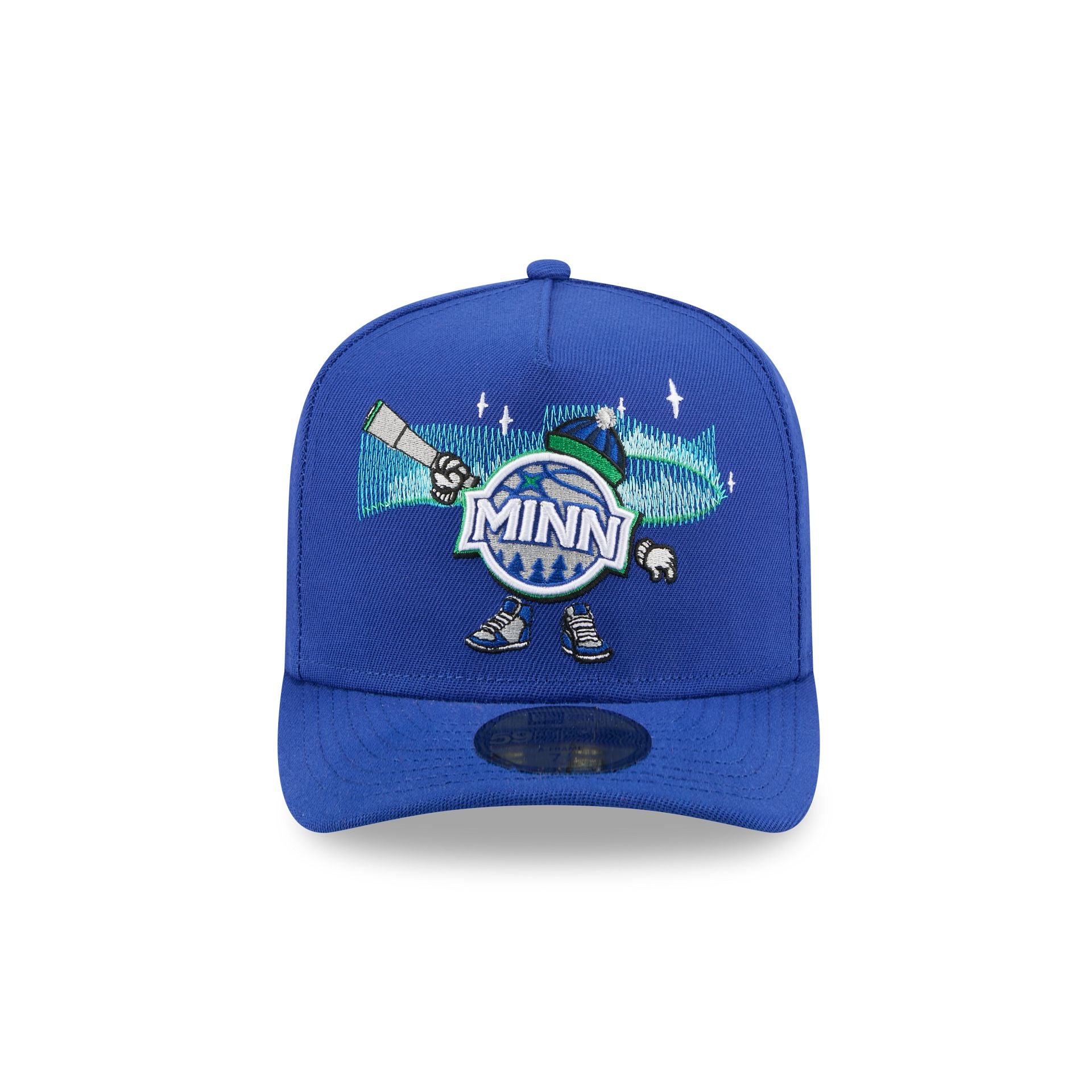 Minnesota Timberwolves Cartoon 59FIFTY A-Frame Fitted Hat
