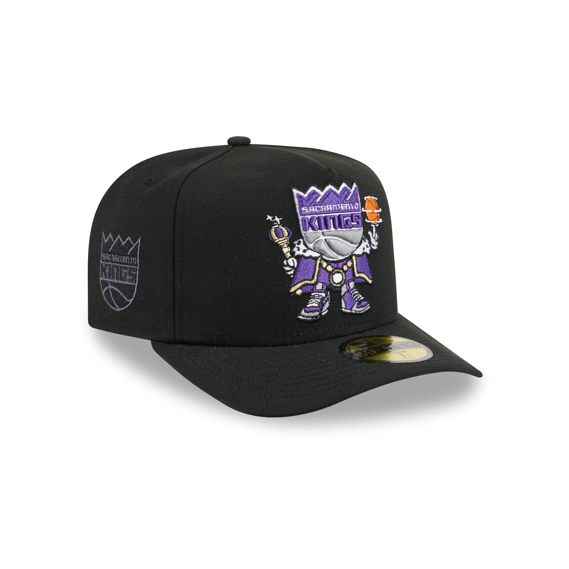Sacramento Kings Cartoon 59FIFTY A-Frame Fitted Hat