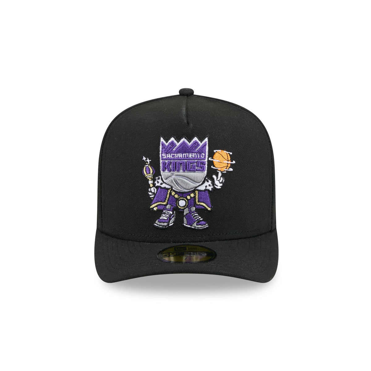 Sacramento Kings Cartoon 59FIFTY A-Frame Fitted Hat