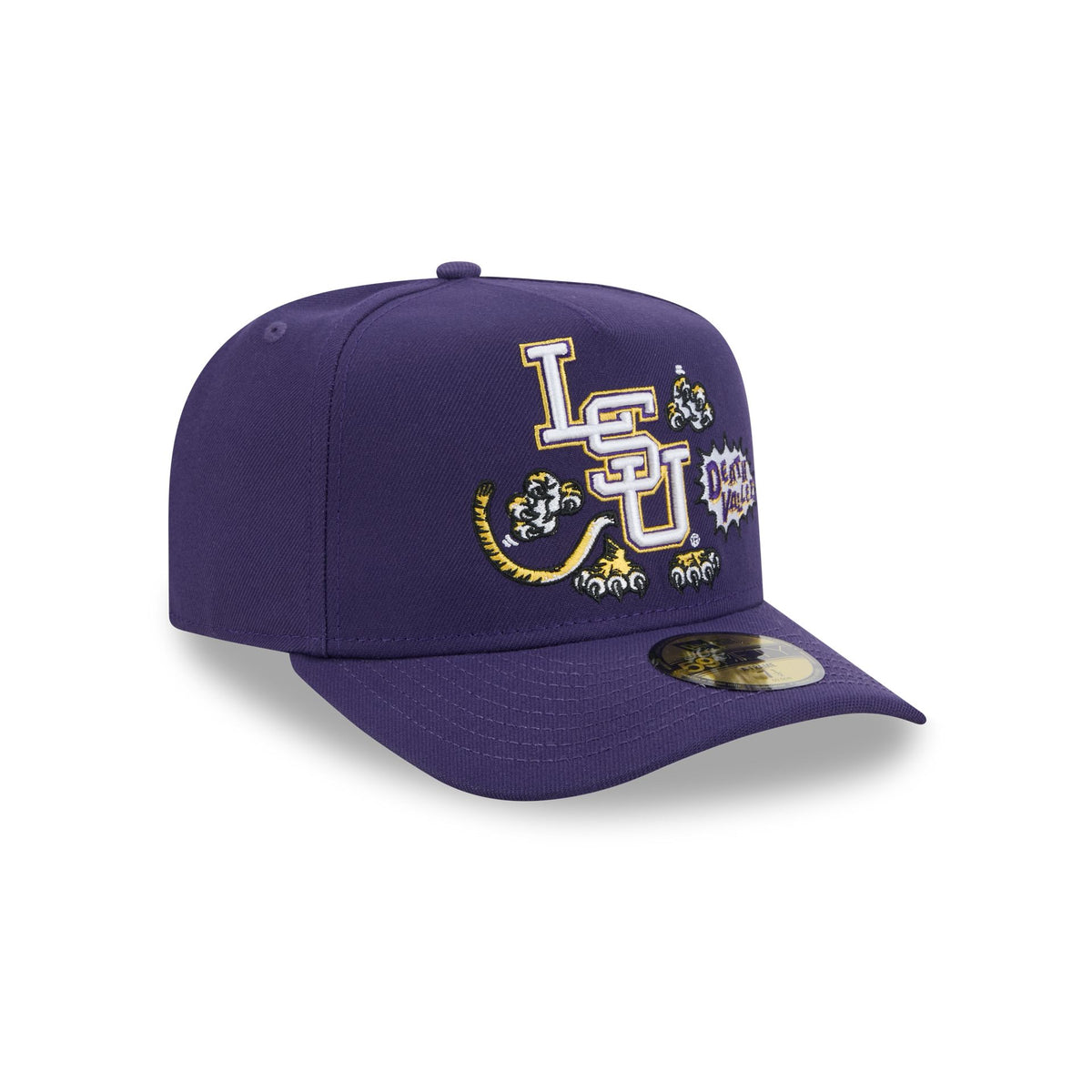 LSU Tigers Cartoon 59FIFTY A-Frame Fitted Hat