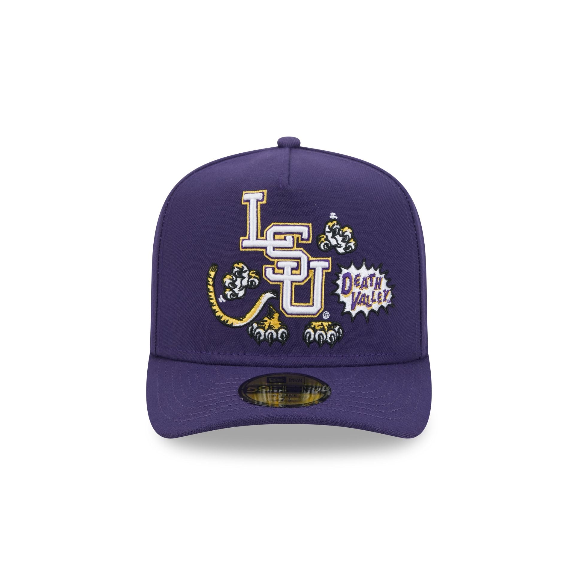 LSU Tigers Cartoon 59FIFTY A-Frame Fitted Hat