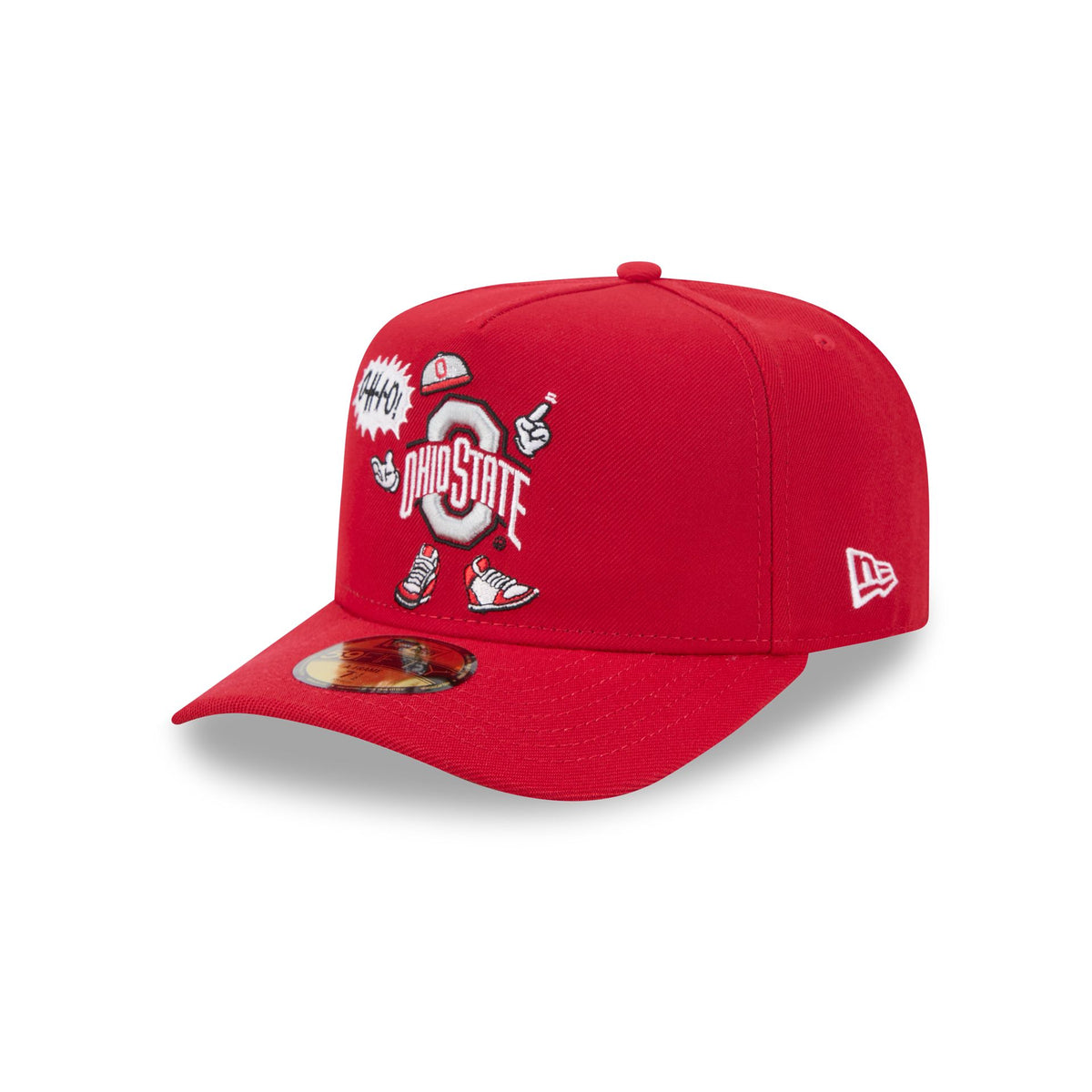 Ohio State Buckeyes Cartoon 59FIFTY A-Frame Fitted Hat