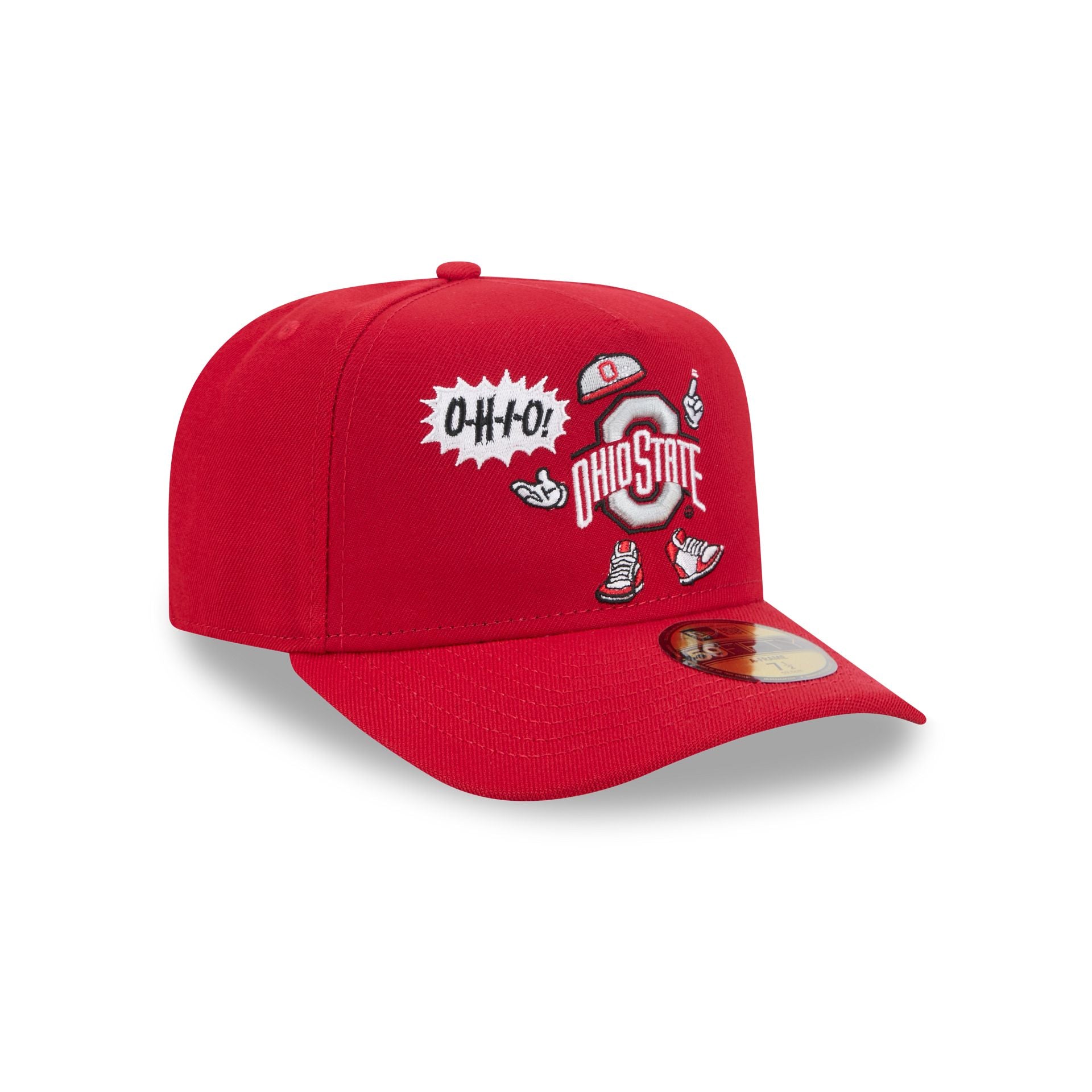 Ohio State Buckeyes Cartoon 59FIFTY A-Frame Fitted Hat