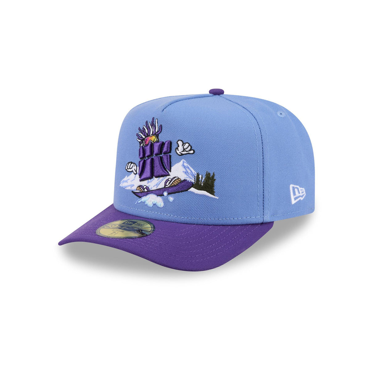 Utah Jazz Cartoon 59FIFTY A-Frame Fitted Hat