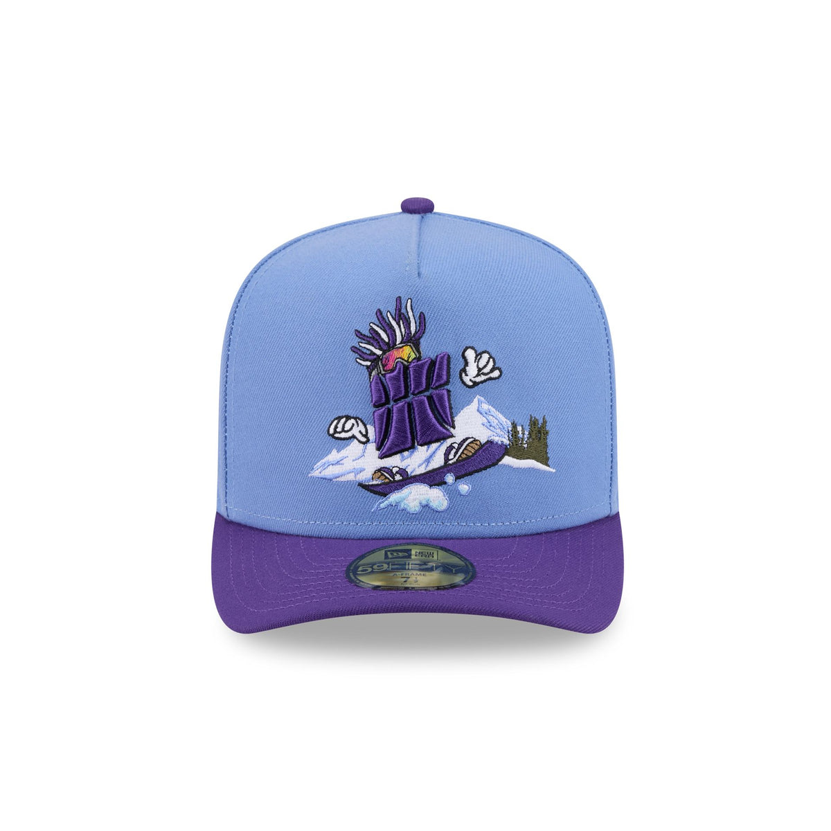 Utah Jazz Cartoon 59FIFTY A-Frame Fitted Hat
