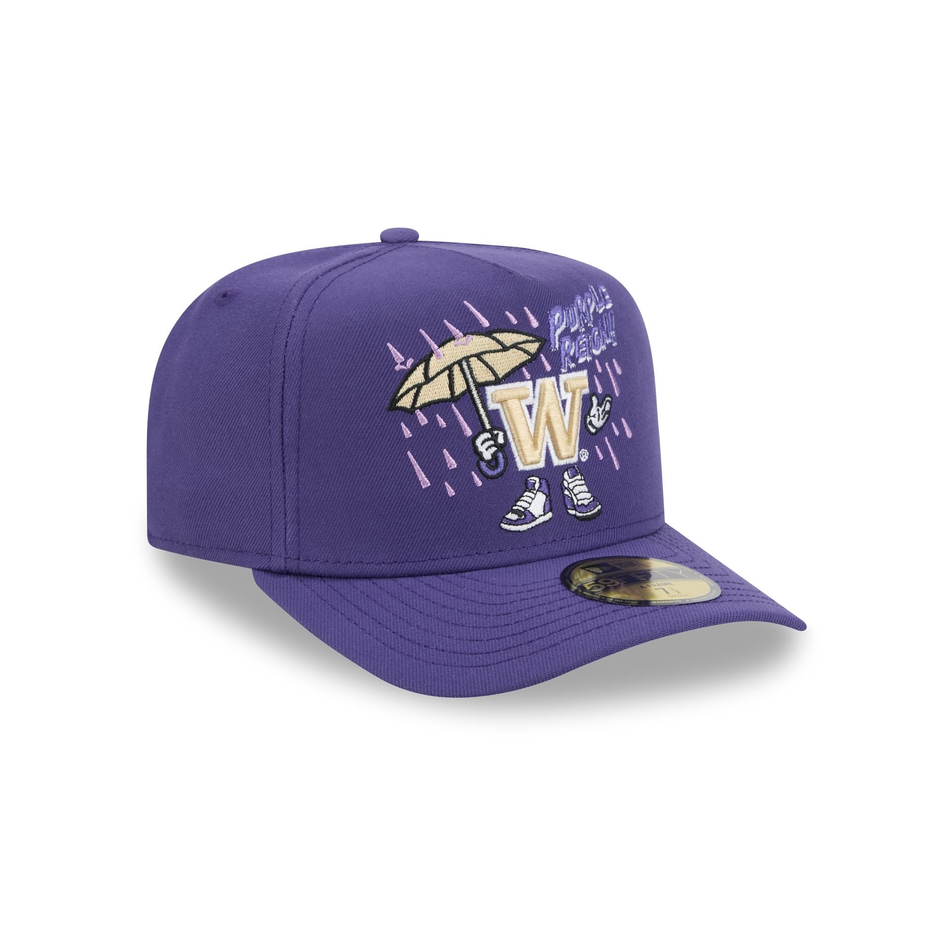 Washington Huskies Cartoon 59FIFTY A-Frame Fitted Hat