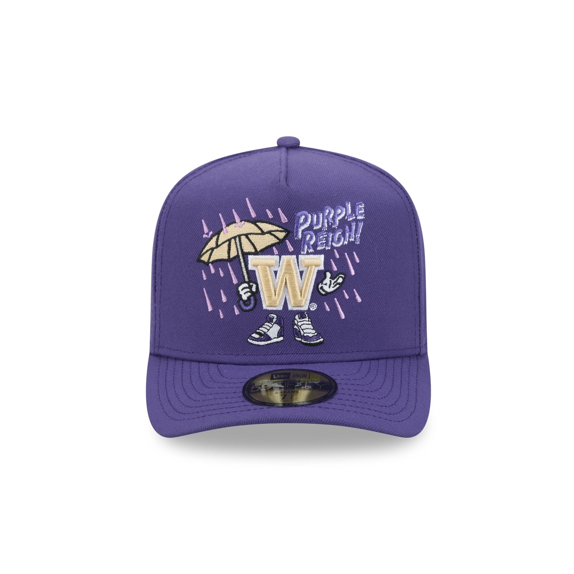 Washington Huskies Cartoon 59FIFTY A-Frame Fitted Hat