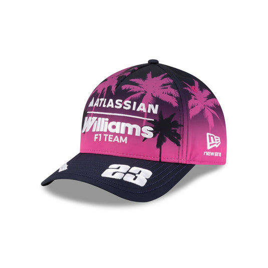 2026 Miami Race Special Atlassian Williams F1 Team Alex Albon 9FORTY M-Crown A-Frame Snapback Hat - New Era Cap