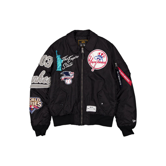 Alpha Industries x New York Yankees Black MA-1 Flight Jacket