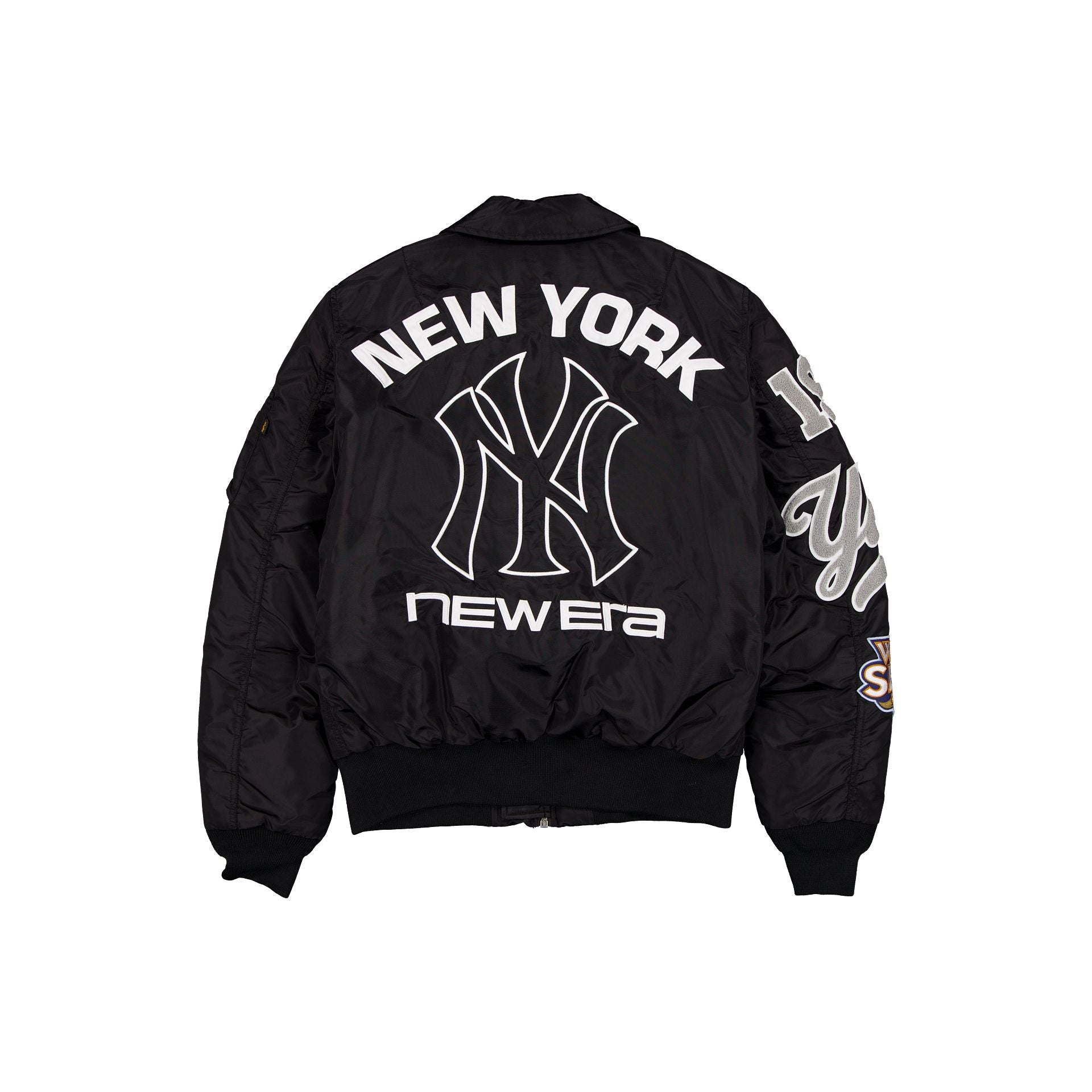 Alpha Industries x New York Yankees Black MA-1 Flight Jacket