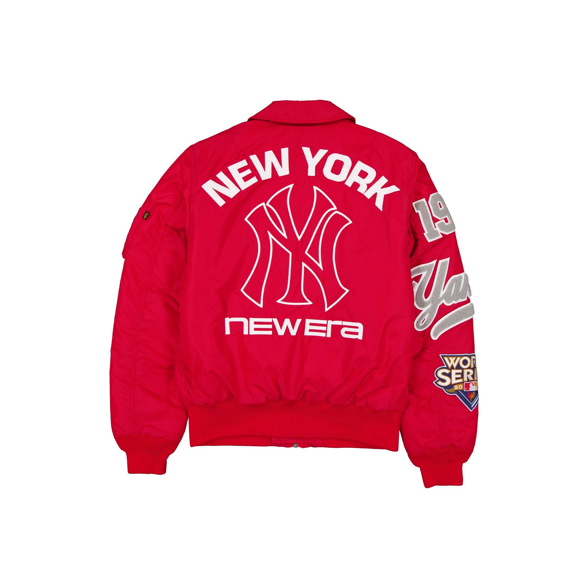 Alpha Industries x New York Yankees Scarlet MA-1 Flight Jacket