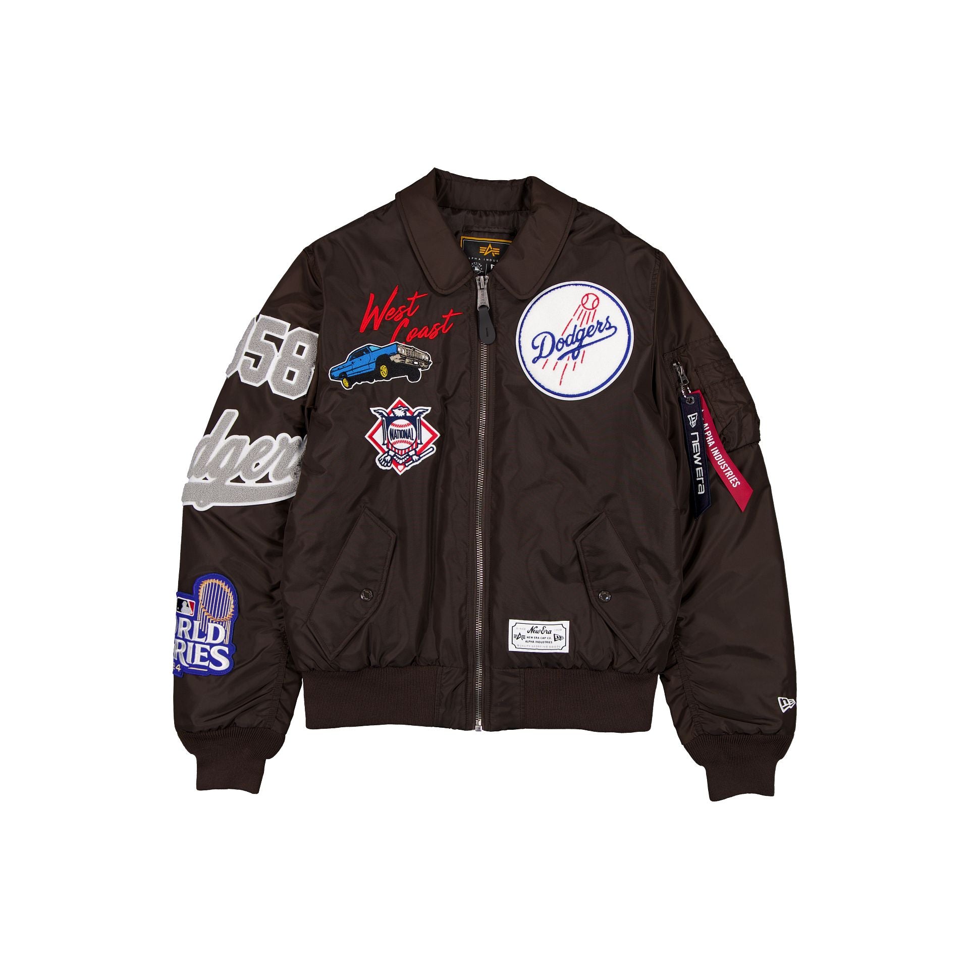 Alpha Industries x Los Angeles Dodgers Brown MA-1 Flight Jacket