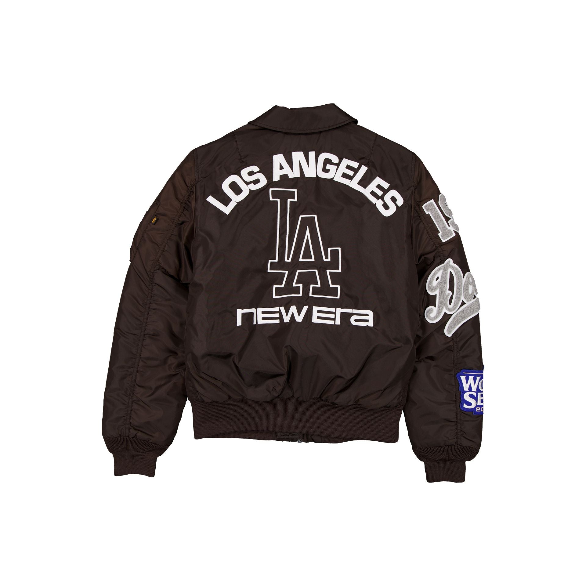 Alpha Industries x Los Angeles Dodgers Brown MA-1 Flight Jacket