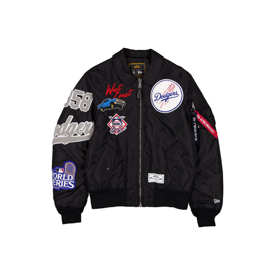 Alpha Industries x Los Angeles Dodgers Black MA-1 Flight Jacket