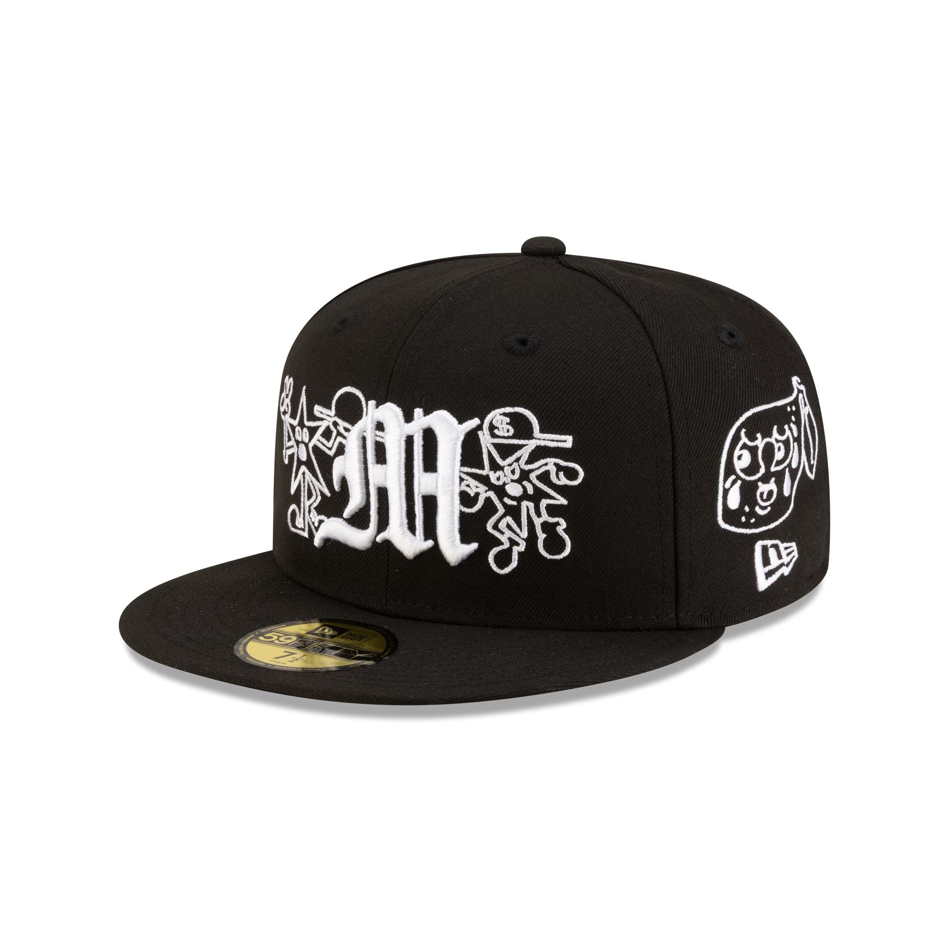 Mora Black and White 59FIFTY Fitted Hat