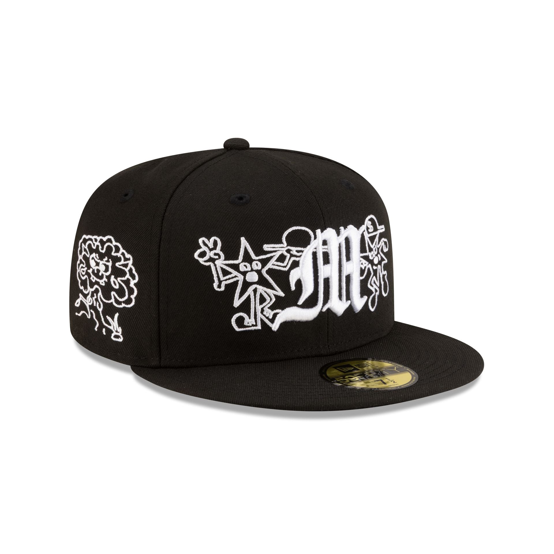 Mora Black and White 59FIFTY Fitted Hat